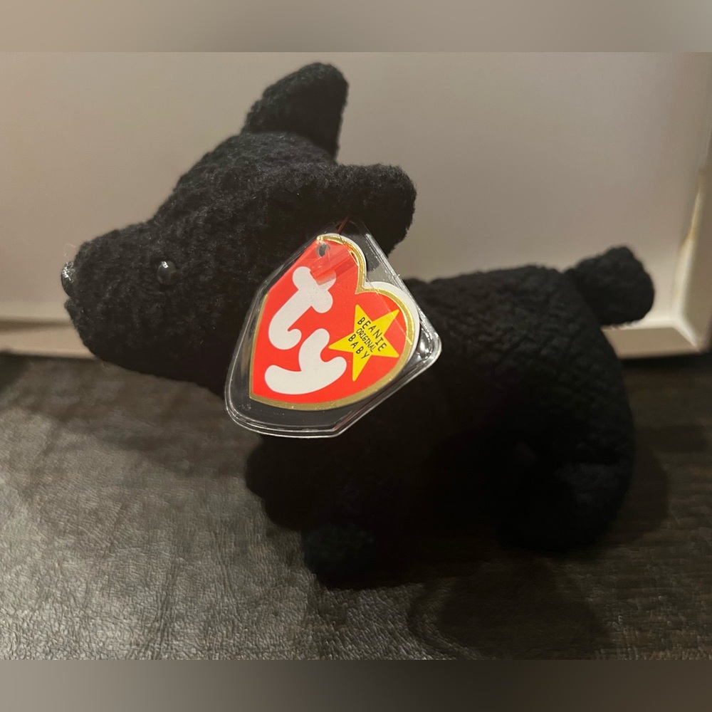Ty Beanie Baby Scottie Black Dog NWT
